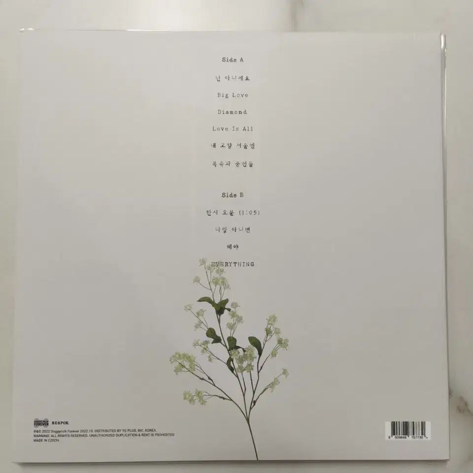 검정치마 TEAM BABY LP 개봉반