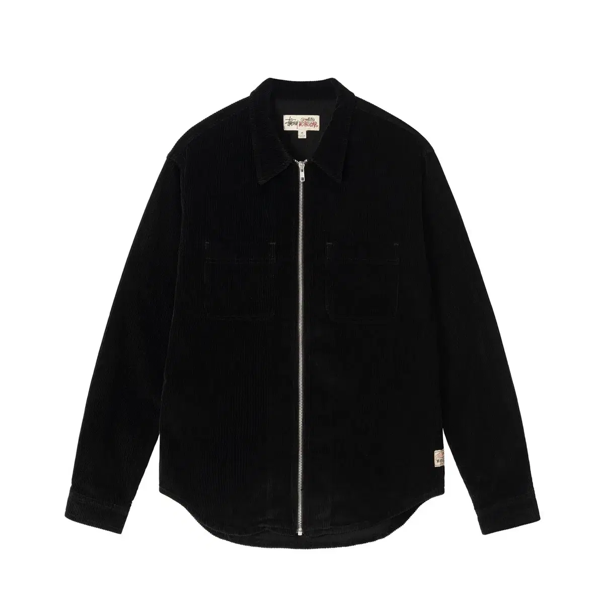 스투시 코듀로이 셔츠 WIDE WALE CORD ZIP SHIRT