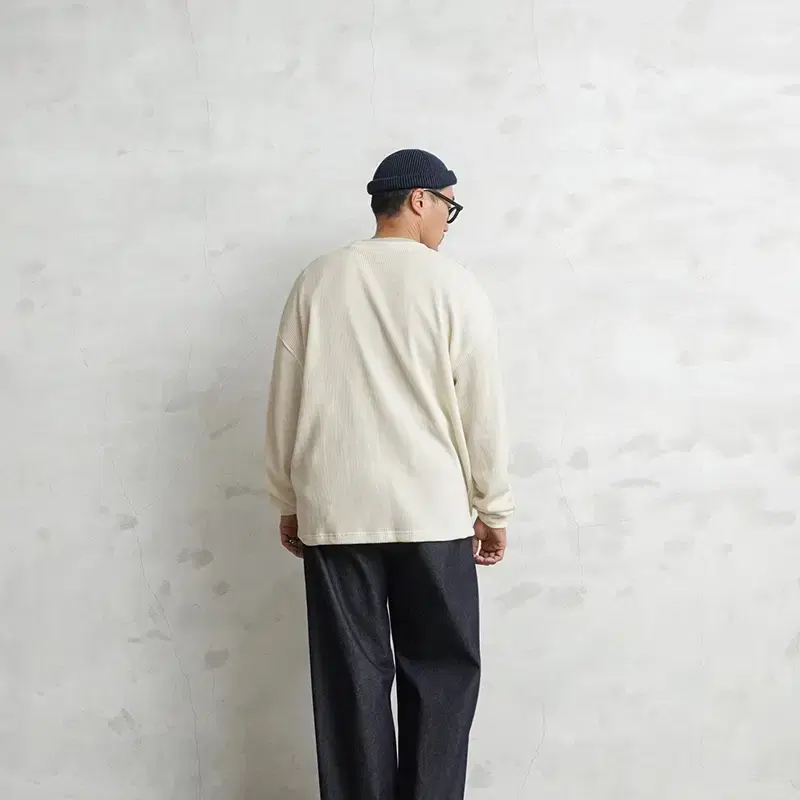 웨이퍼x스크린스타즈 콜라보 25SS L/S 크루넥 써멀 티셔츠 내추럴XL