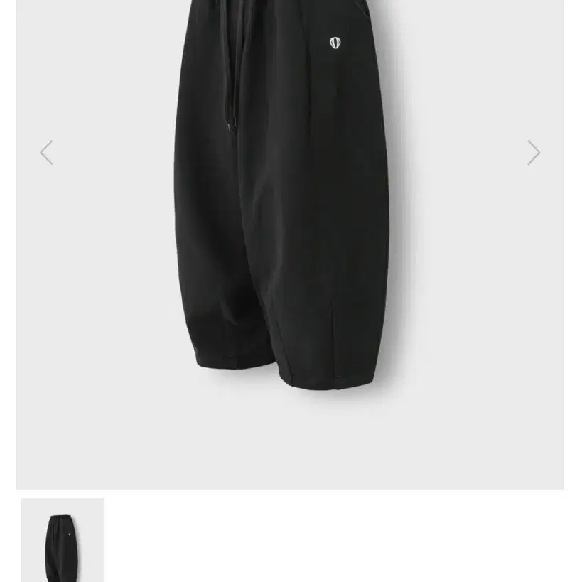 앵글런 Wappen Sweat Balloon Pants - Black