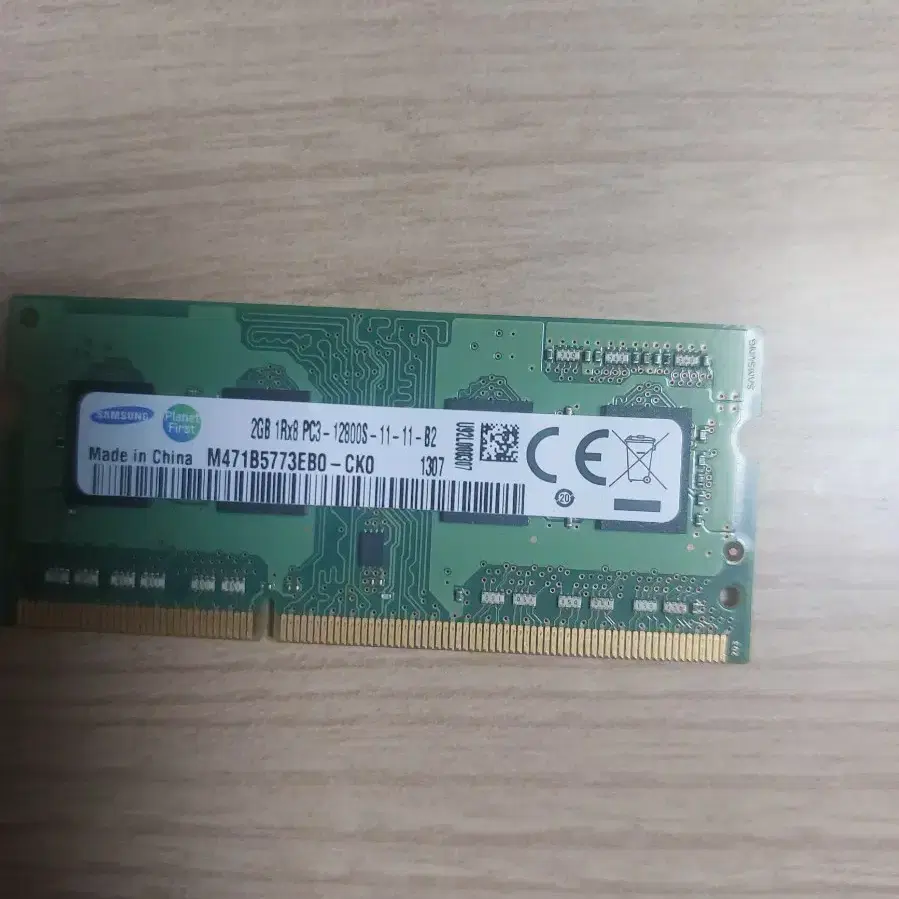 노트북 메모리 2GB 1RX8 PC3 RAM 12800S 11-11-B2