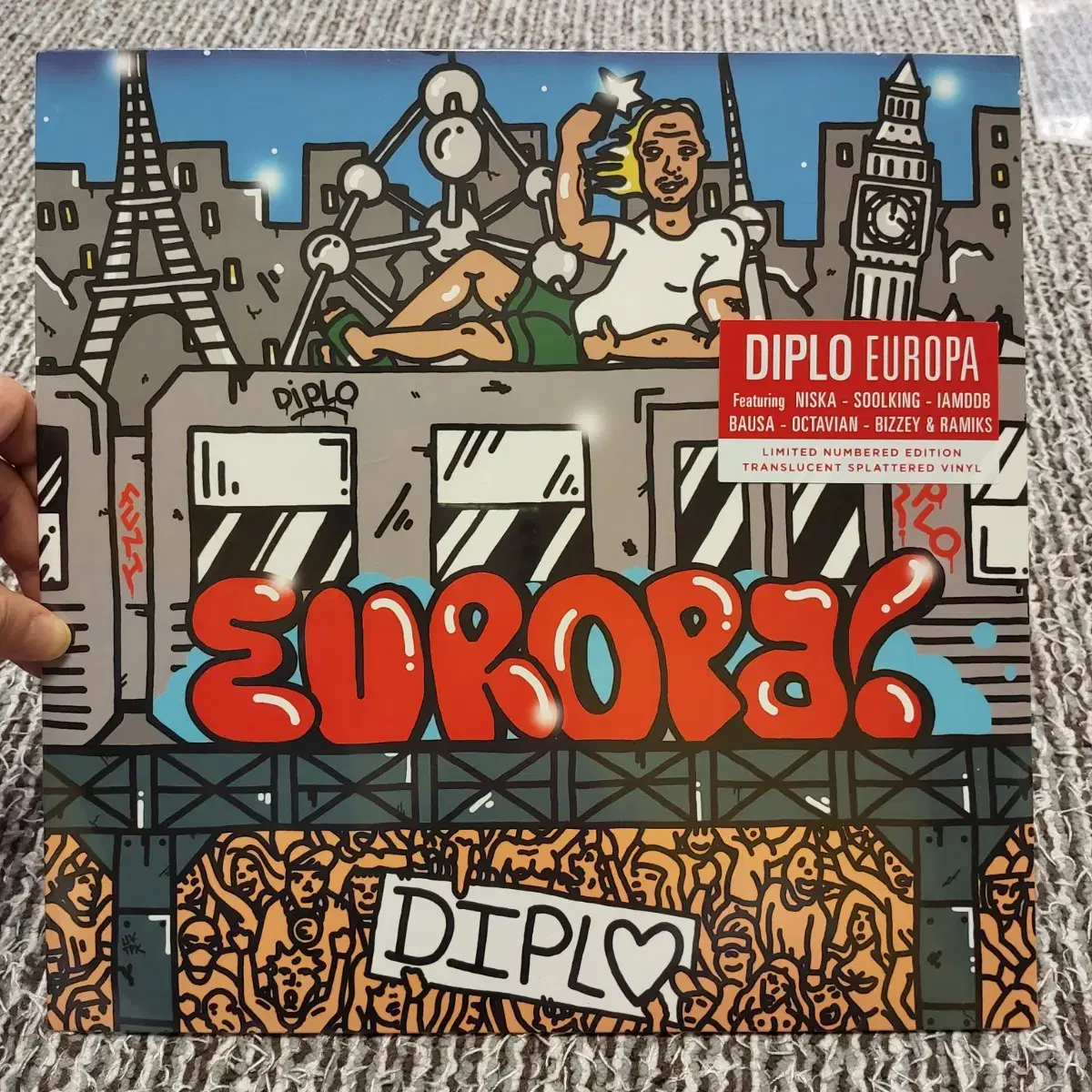 Diplo 디플로 Europa 넘버링 한정반 반투명 스플래터 컬러 에디션