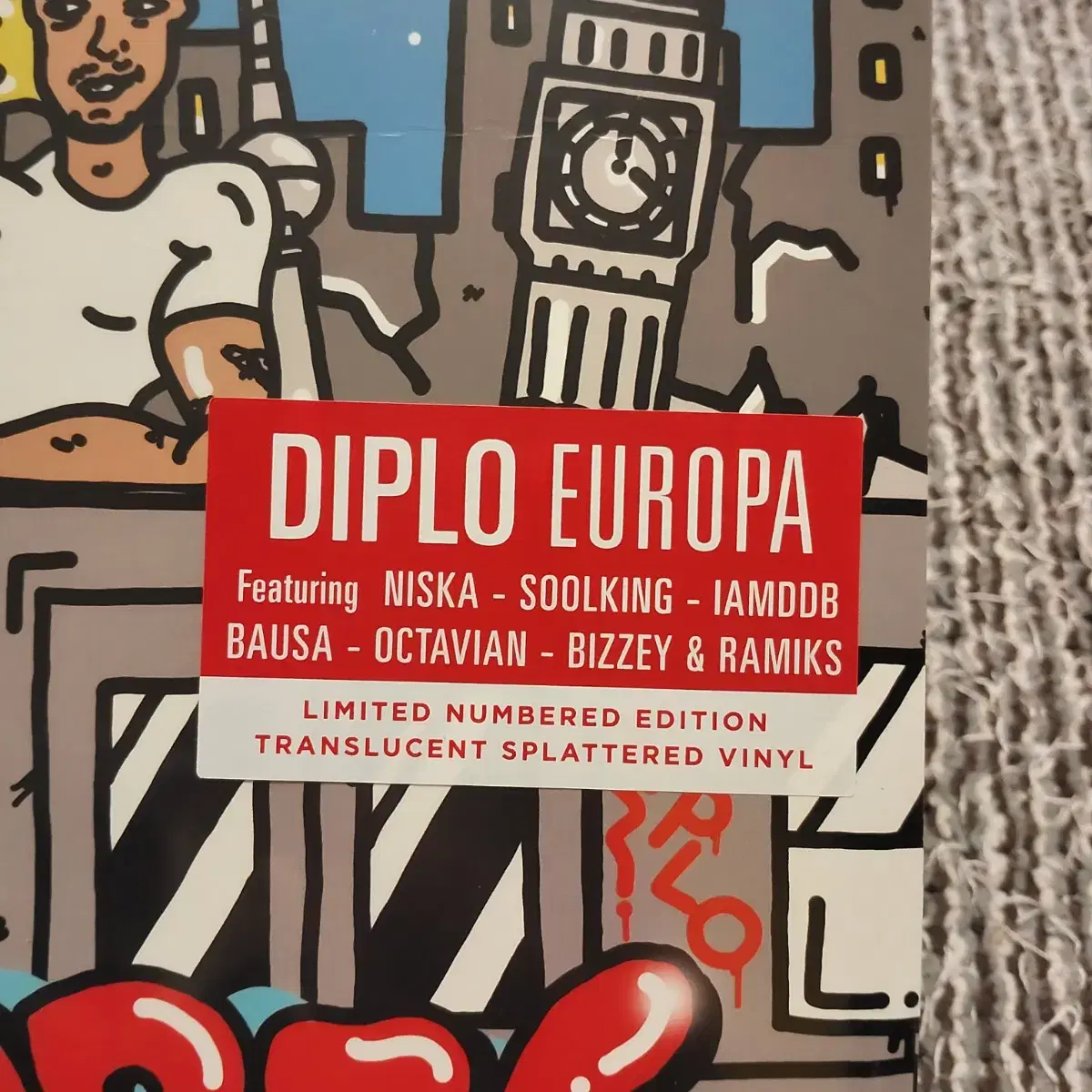 Diplo 디플로 Europa 넘버링 한정반 반투명 스플래터 컬러 에디션