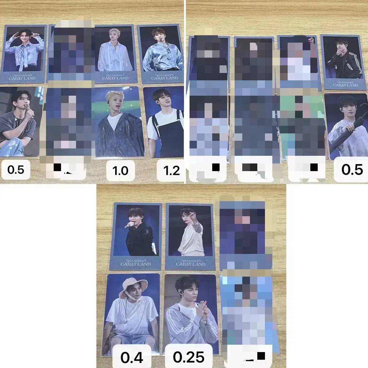 세븐틴 2024 캐럿랜드 디코 vod 특전 포카 양도