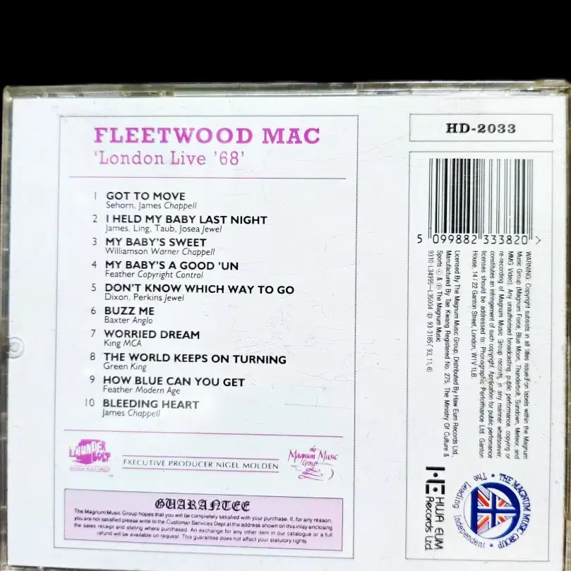 CD - Fleedwood Mac - London Live 68