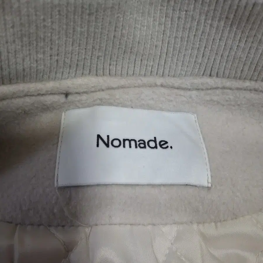 L)노마드 NOMADE 울 바시티 자켓 그린 아이보리 스타디움 자켓