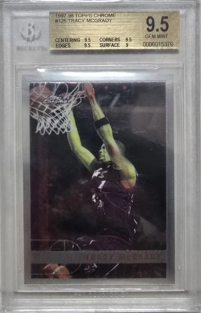 1997 탑스 크롬 트레이시 맥그레이디 RC BGS 9.5