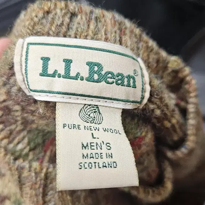 L.L.bean 페어아일 패턴 울 스웨터