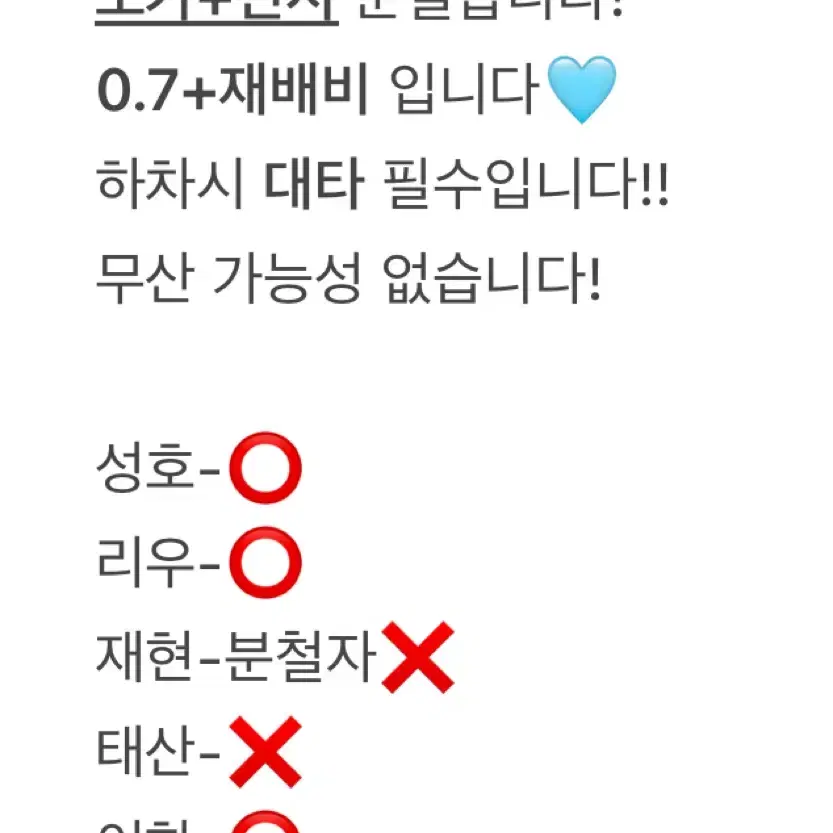 보이넥스트도어 원더풀데이 분철