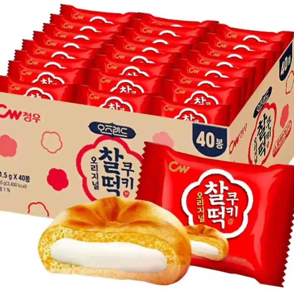 청우 오리지널 찰떡쿠키 40봉 (860g)