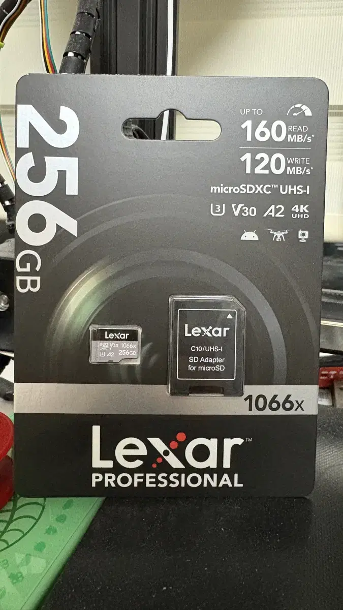 Lexar 렉사 MicroSD 256G 1066X 미개봉