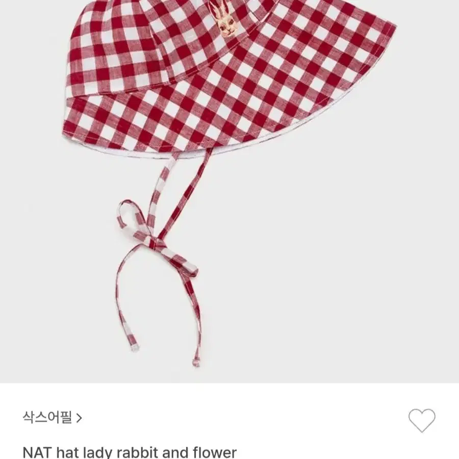 삭스어필 NAT hat lady rabbit and flower