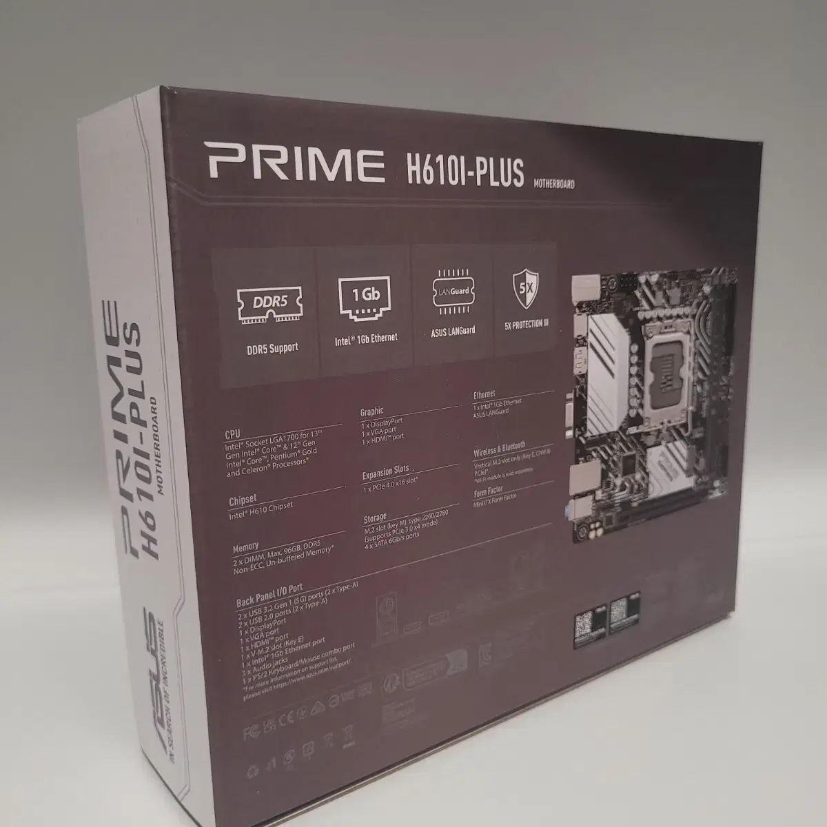 [무료배송/새상품]ASUS PRIME H610I-PLUS 코잇 M-iTX