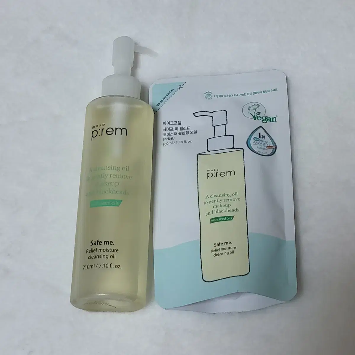 메이크프렘 클렌징 오일 210mL + 리필 100mL