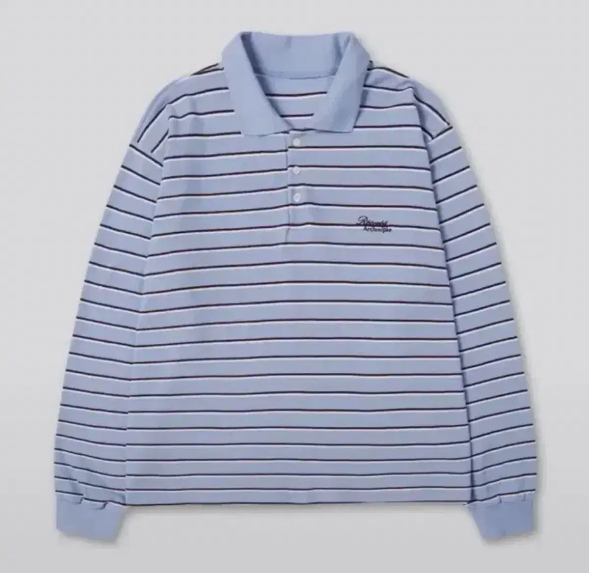 ribbonbitx아카이브앱크 Striped PK Shirt