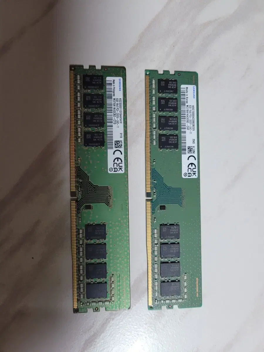 DDR4 PC4 16GB(8GB 2EA) 컴퓨터 메모리 2개