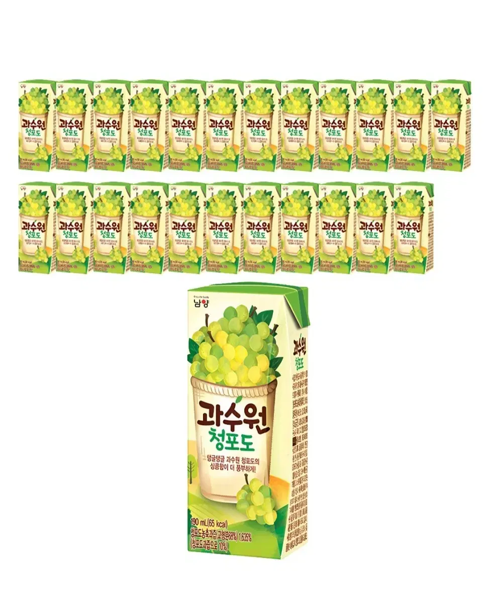 남양과수원 청포도, 190ml, 24개