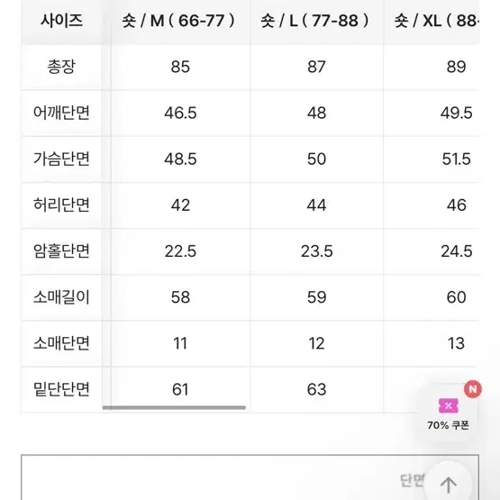 케이클럽 생지 데님 원피스 L숏기장