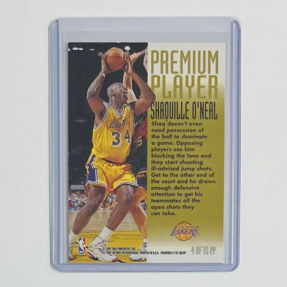 샤킬 오닐 1997-98 SKYBOX PREMIUM PLAYER #4