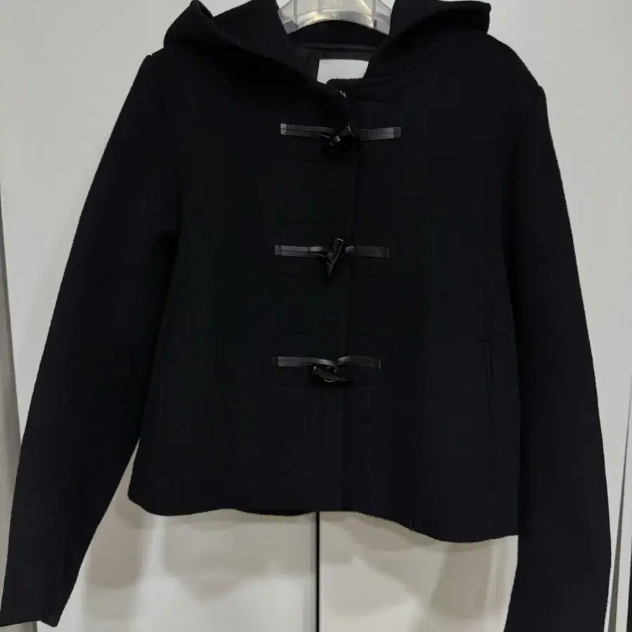 르누이 소피 더플코트 블랙 Lenuee sophie duffle coat