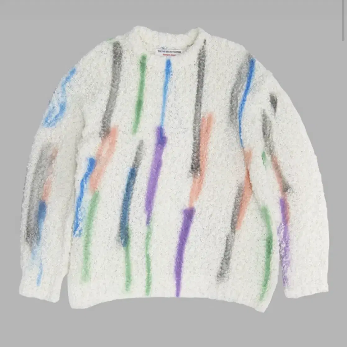 더뮤지엄비지터 MULTI SPRAYED STRIPE KNIT