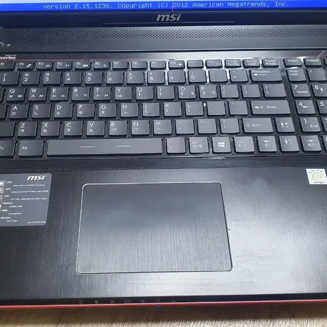 MSI 노트북 MS-1757 수리용