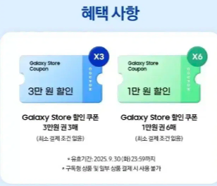 We will send you a 150,000 won Galaxy Store coupon.