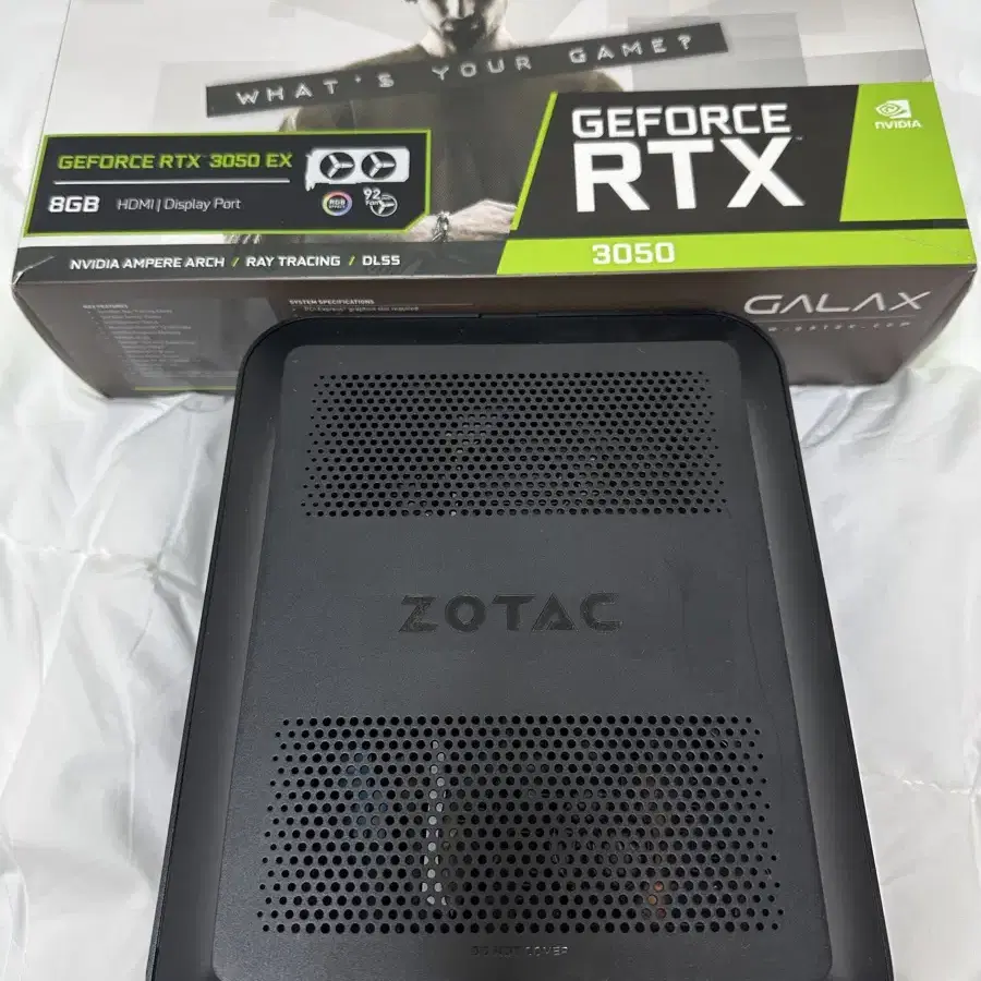 egpu 세트, ZOTAC AMP BOX Mini + RTX 3050 8