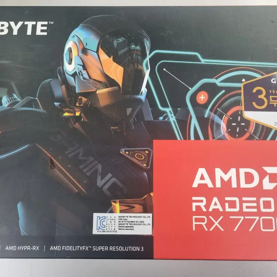 그래픽카드 기가바이트 RX7700XT 미사용