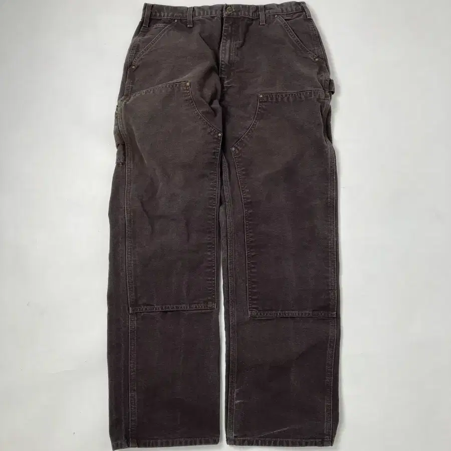 10sCarhartt Double Knee Work Pants brown