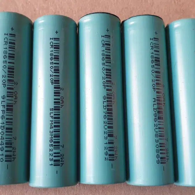 2000mah 18650 충전배터리 10개