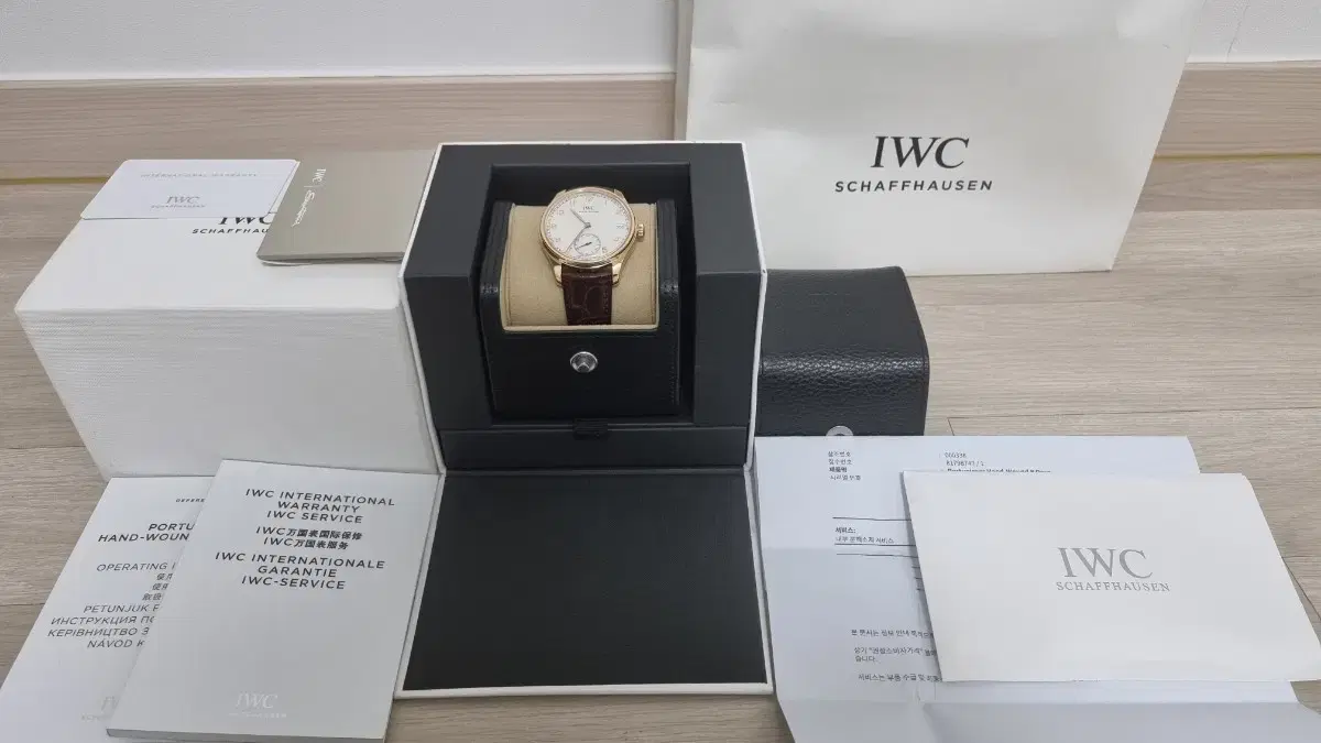 iwc 8데이즈 수동 18k 디버클 금통 iw510204 풀박스