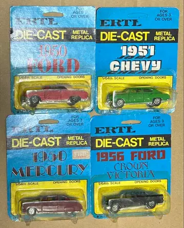 1/64 ERTL 다이캐스트 모델 4대 세트