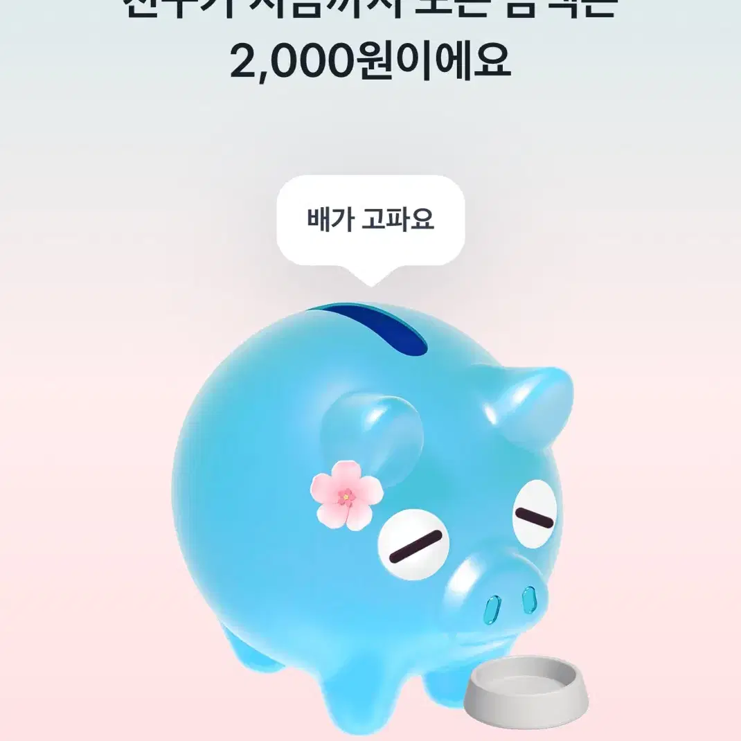 토스 꽃돼지 해주면 500원 입금해드림