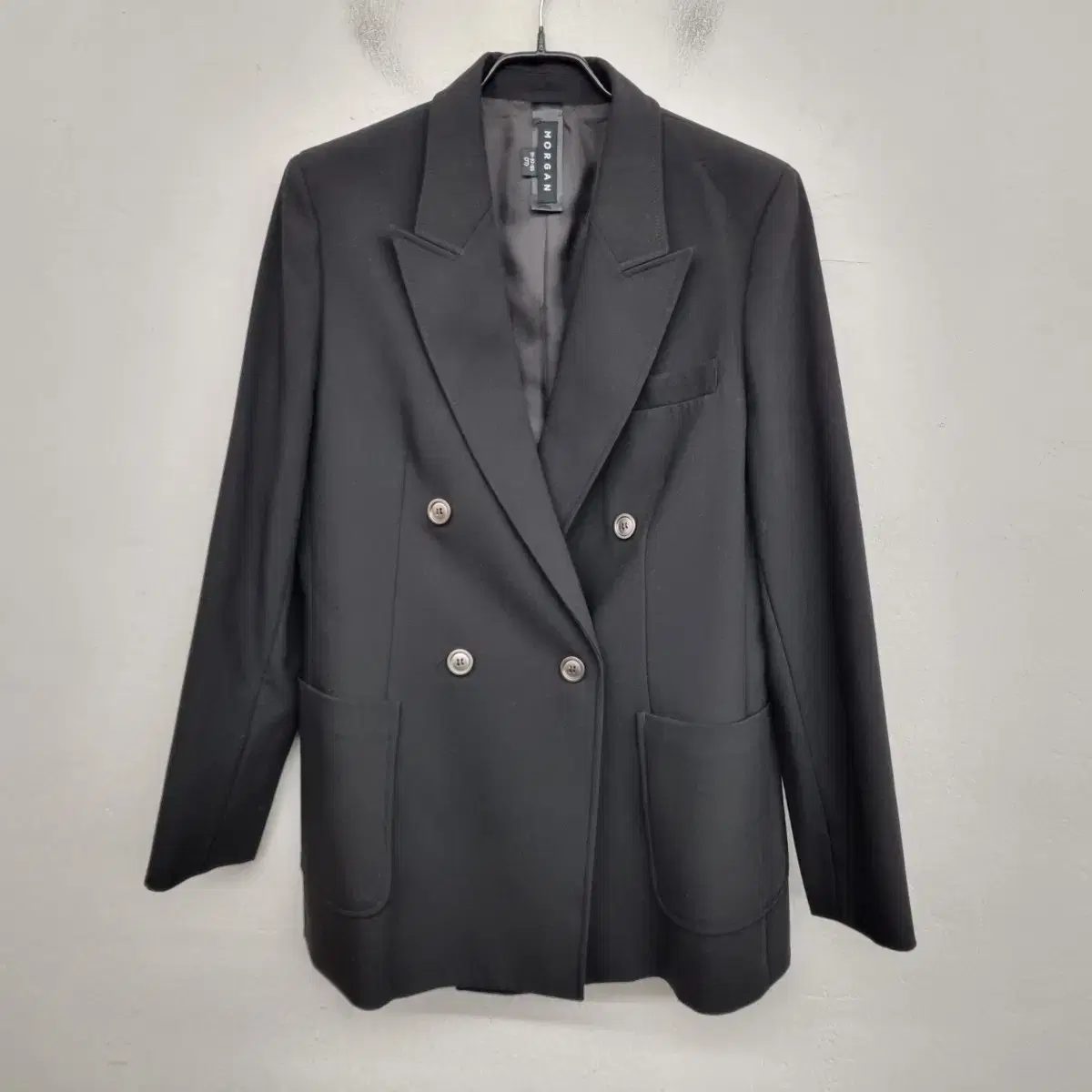 [Women's 77 size] Morgan's Half-Length Double-Buttoned Coat