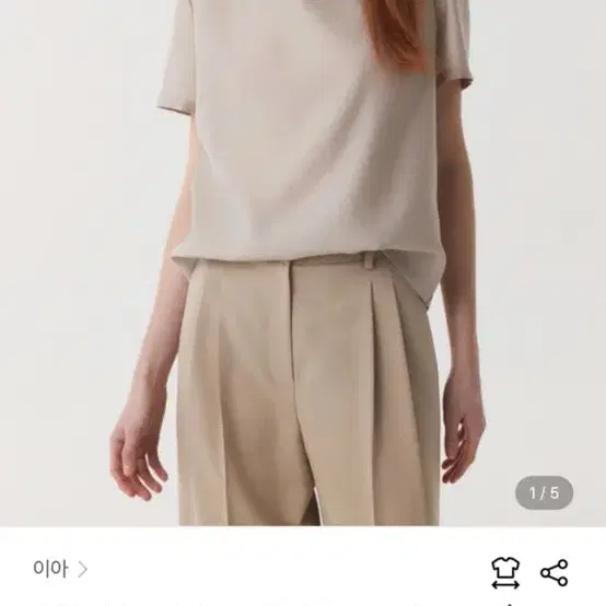 eeah 이아 cowl neck blouse / L