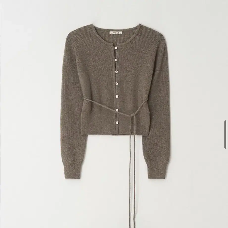 러브어스유 Wool CashMink Pearl Cardigan(brown