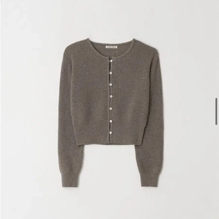 러브어스유 Wool CashMink Pearl Cardigan(brown