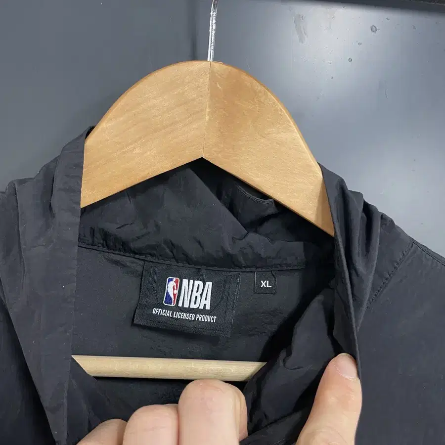 [2XL] NBA 브루클린 네츠 배색 올드스쿨 바람막이