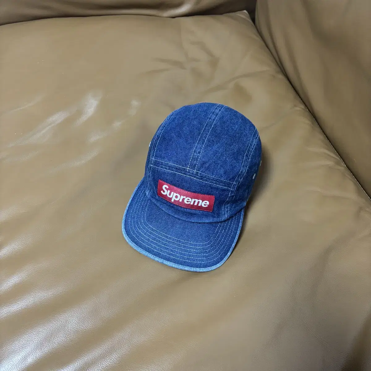 Supreme 슈프림 데님 캠프캡 모자 (Washed Denimh