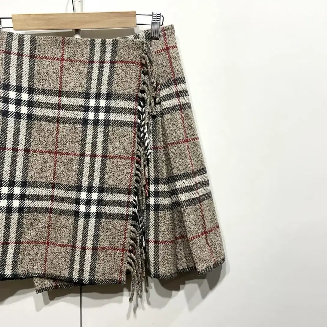 Burberry Nova Check Wool Wrap Skirts