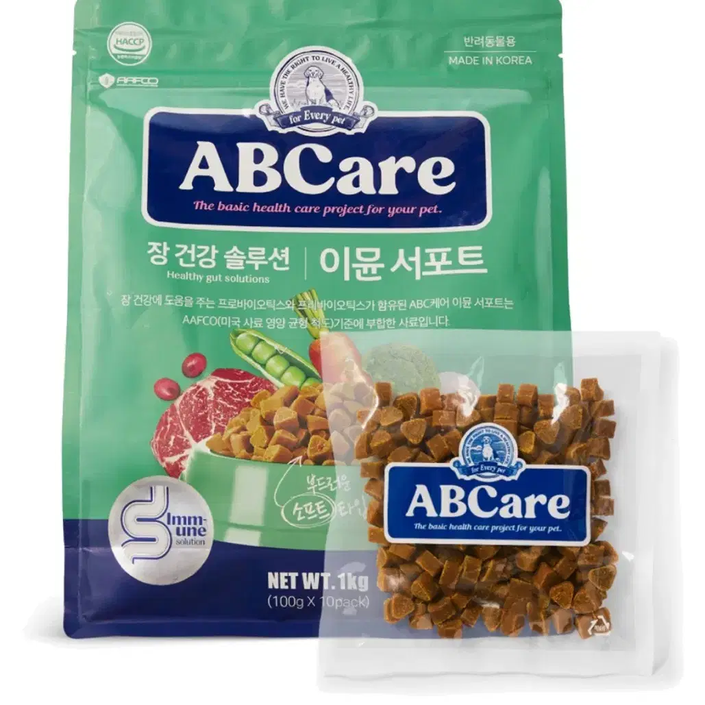 [미개봉]abcare 장 건강 솔루션 소프트 사료 1kg