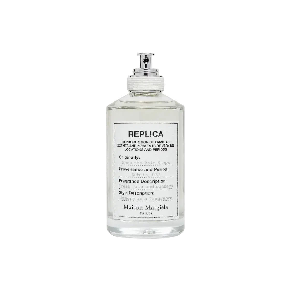 #새상품# 메종 마르지엘라 웬 더 레인 스톱스 오 드 뚜왈렛 100ml