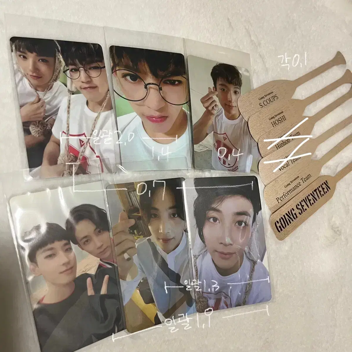 세븐틴 초판 앨범 붐붐 포카