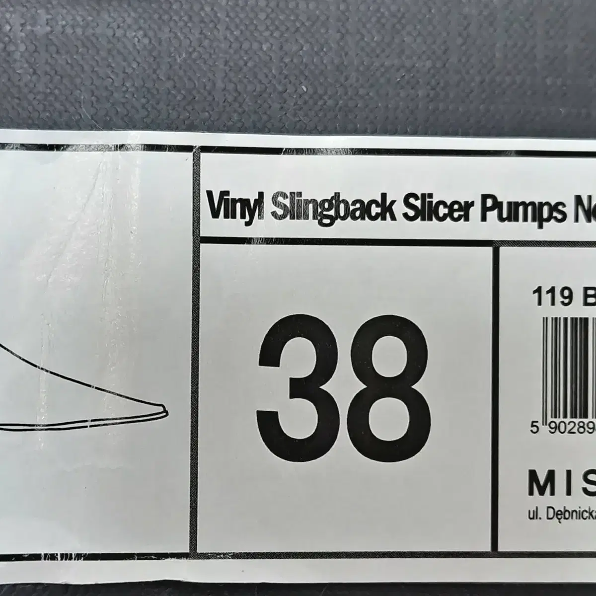 MISBHV Vinyl Slingback pumps 클린크하이힐