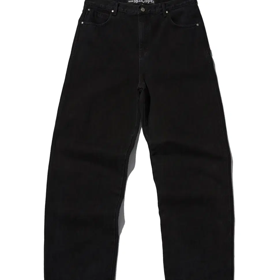 스웨이드 / BLACK BAGGY DENIM [BLACK]