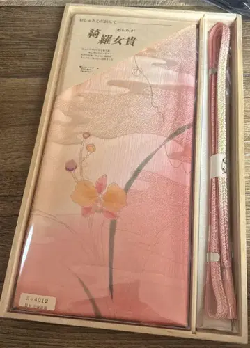 미사용 새상품 기모노 일본 정통의상 소품 오비 허리띠 장식 천 세트