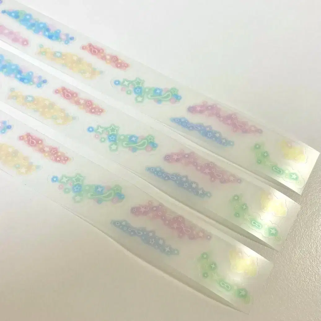 50cm/Mail Available) Stickers Ripple Stardust Kiss Cut Thing Sample #스티커스,#스티커스키스컷,#투명키스컷,#다꾸,#별키스컷  on Bunjang Global Site.