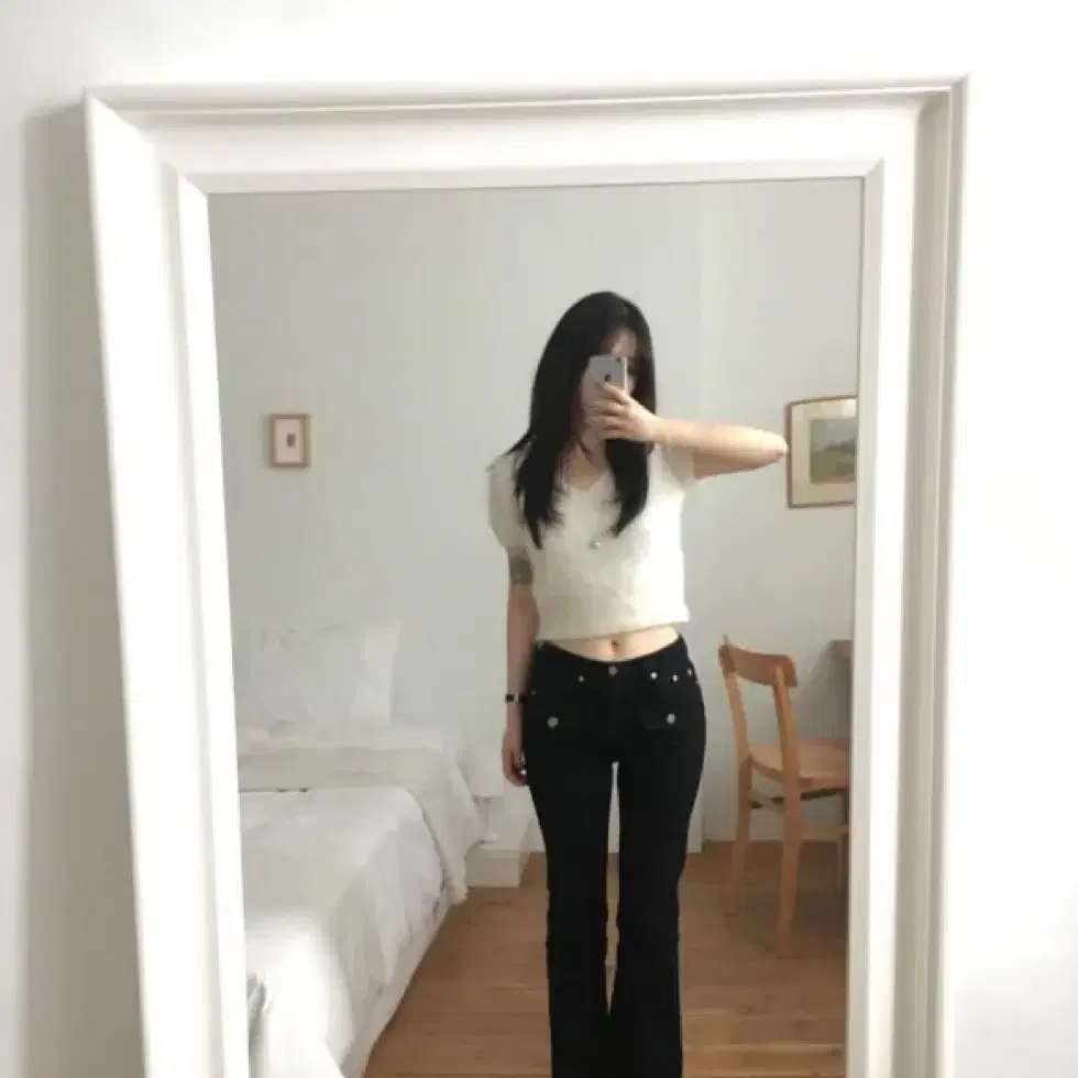 아워캐비넷 button boots cut pants S