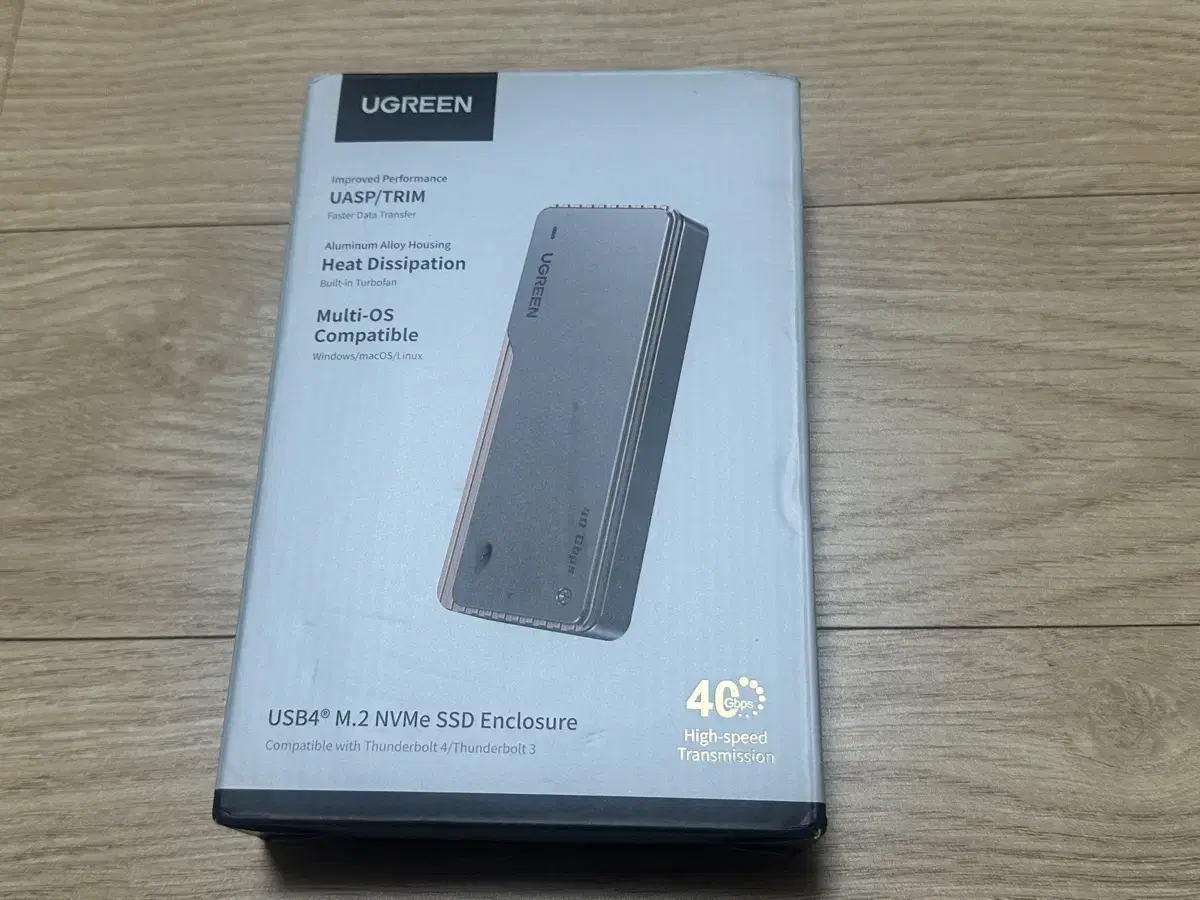 UGREEN 40Gbps m.2 nvme ssd 외장 케이스